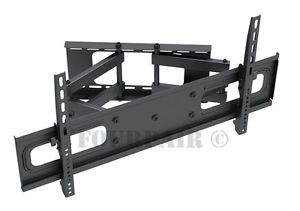 Heavy Duty Dual Arm Articulating LCD LED TV Wall Mount 42 46 47 50 55 60 65 70"
