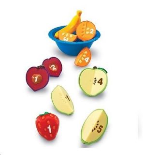 Counting Fun Fruit Bowl Set Play Food Numbers Pretend Play Ages 3 Autism ABA