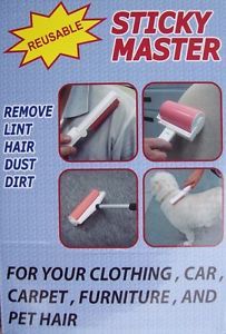 Sticky Master Reusable Lint Roller Remover Buddy 2 Pack as Seen on TV