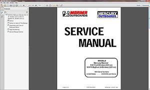 Mercury Mariner 9 9 15 Bigfoot Outboard Motor Service Repair Manual CD
