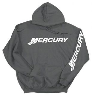 Mercury Marine Outboards Black Hooded Sweatshirt MD
