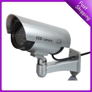 Outdoor Indoor Fake Surveillance Security Dummy Camera Waterproof LED Light CCTV