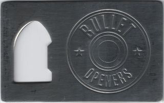Bullet Metal Credit Card Beer Bottle Cap Opener Small Thin Sized for Your Wallet