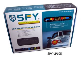 Premium Spy Black Wireless Car Parking Sensor 4 Sensors Backup Radar System