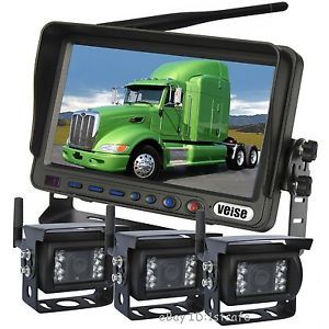 7" Wireless Rear View Backup Camera System 3CCD Camera Tractor Cab Observation