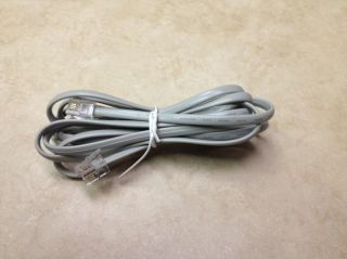 6 ft Telephone Phone Extension Cord Cable Line Wire White RJ11 Modular New
