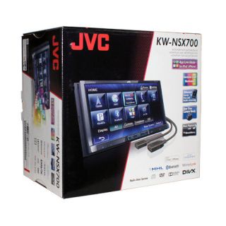 JVC KW NSX700 7" Touchscreen Car Audio Receiver Bluetooth DVD  CD WMA Player