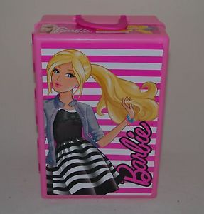 Barbie Doll Fashion Wardrobe Carry Case Pink Model 12555