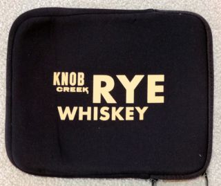 Knob Creek Rye Whiskey Black Neoprene Tablet Netbook Sleeve Case New