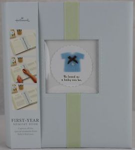 Hallmark Baby First Year Sweet Soft Baby Boy Memory Book