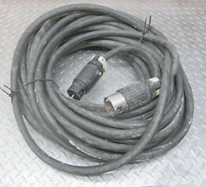 Single Phase 50 Foot Approx 220 Volt Locking Extension Cord