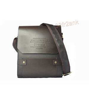 Mens Genuine Leather Shoulder Messenger Bag Business Tablet Laptop Satchel Bag
