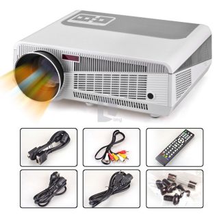 HD 1280x800 3000 Lumens Home Theater Multimedia LCD Projector for Game DVD HDMI