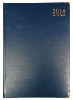 2014 Diary Day A Page Year Planner Diaries Red Blue or Black A4 or A5