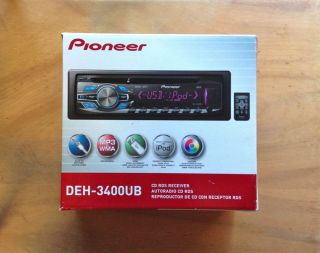 Pioneer DEH 3400UB CD Player   in Dash Receiver