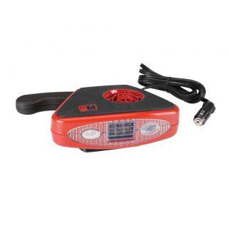 New Portable 12 Volt DC Car Auto Lighter Plug in Rubberized Heater Fan Light