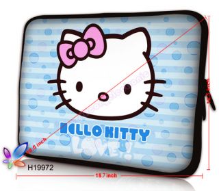 Hello Kitty 15 4" 15 6" inch Netbook Laptop Case Bag Cover Pouch Sleeve Holder