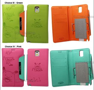 Macada PU Leather Case Cover Wallet for Samsung Galaxy Note III 3 N9000 N9005