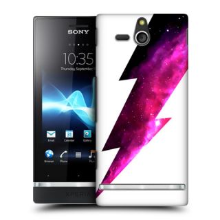 Head Case Designs Lightning Bolt Snap on Back Case Cover for Sony Xperia U ST25i