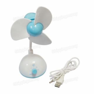 Cool Gadgets Mini USB Mute Quiet Desk Cooler Cooling Fan for PC Laptop Desktop