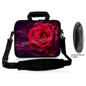 Details about 15 15.6 red rose Laptop Shoulder Bag Sleeve Case Cover