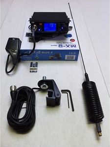 CB Radio Starter Pack Kit Team MX 8 Mini Springer CB Antenna Gutter Mount Kit