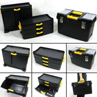 New 2 in 1 Mobile Toolbox Chest Tool DIY Trolley Tools Box Storage Organizer