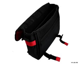 New TGC Red Black Nintendo Wii U Messenger Style Console in Car Carry Case Bag
