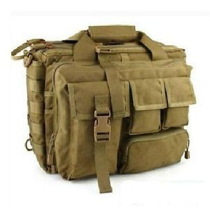 600D Tactical Laptop Notebook Shoulder Bag Case Brown Sand Tan Brand New