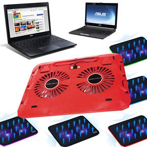 New Red Thin Notebook Cooler Computer Laptop Cooling Pad Rack Plate 15 6 14 Inch