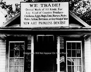 Vintage Country Dentist Dental Office Equipment Medicine Depression Era Photo