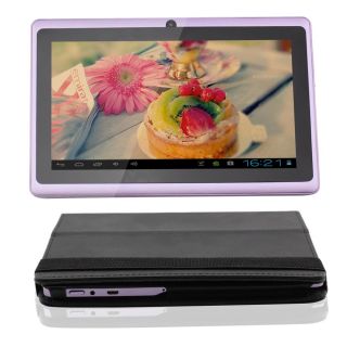 8GB A13 7" Android 4 0 Purple Tablet PC Capacitive Touch Screen with Case