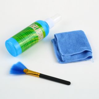 3in1 PC Laptop LCD Monitor Screen Plasma Cleaner Cleaning Cloth Brush Kit D9