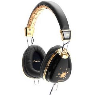 Idance Audio FUNKY100 Over Ear Cup DJ Style Stereo Headphones Portable Home Gold 886898000700