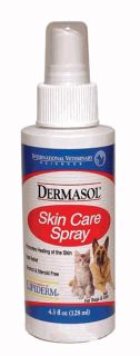Dermasol Skin Care Spray for Cats Dogs 4 3 Oz