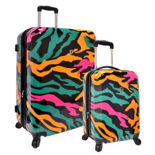 Travelers Choice 2 Piece Hardside Expandable Luggage Set