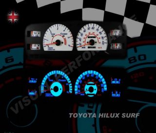 Toyota Hilux Surf Plasma Glow White Dials
