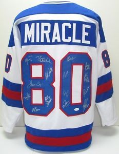 Miracle on Ice 1980 USA Olympic Hockey Team Signed 15 Players Jersey JSA