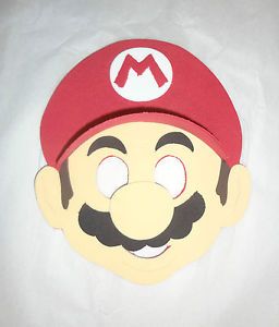 Super Mario Bros Party Masks Favors Luigi Yoshi Peach Inspired