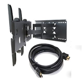 Full Motion TV Wall Mount Extended Dual Samsung UN55EH6000 55" 60" 50" HDMI