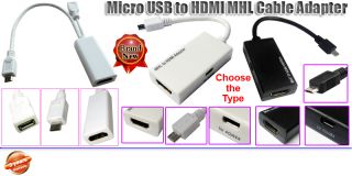 Micro USB to HDMI Output MHL Cable Adapter for HD TV LCD Projector Mobile Phone