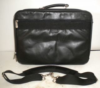 Used Targus CLN5 Leather Laptop Notebook iPad Carry Bag w Strap Lightly Used 092636985226