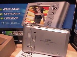 Portable LCD TFT Video Recorder Coby PMP 3520 Media Player Audio Video Input AV