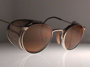 Goggles Vtg AO Steampunk Motorcycle Aviator Antique Safety Sun Glasses Cosplay