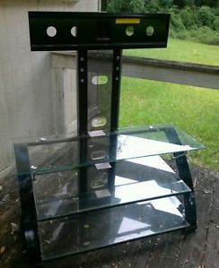 Flat Screen TV Stand got at  250 Great Modern Black Metal Stand LCD