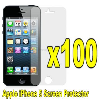 Wholesale 100x Pcs Clear Film Guard Super Screen Protector Apple iPhone 5 LTE