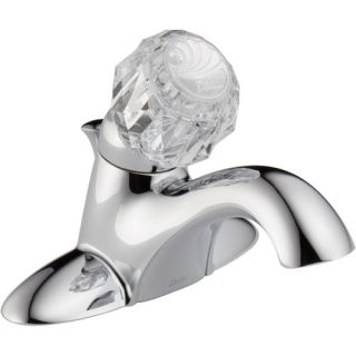 Delta Classic Centerset Bathroom Sink Faucet with Single Knob Handle and Diamond Seal Technology   522 DST