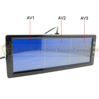 10 2inch TFT Rearview 3CH or 2CH Video Split Display Monitor Car Mirror