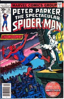 Peter Parker Spectacular Spider Man 10 White Tiger 1977 NM 9 2