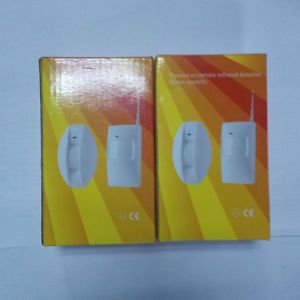 2 Pcs PIR Motion Detector Sensor Wireless for Home Security Alarm Systems 433MHz